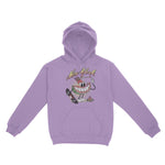 New York Watermelon Skater Hoodie Orchid front