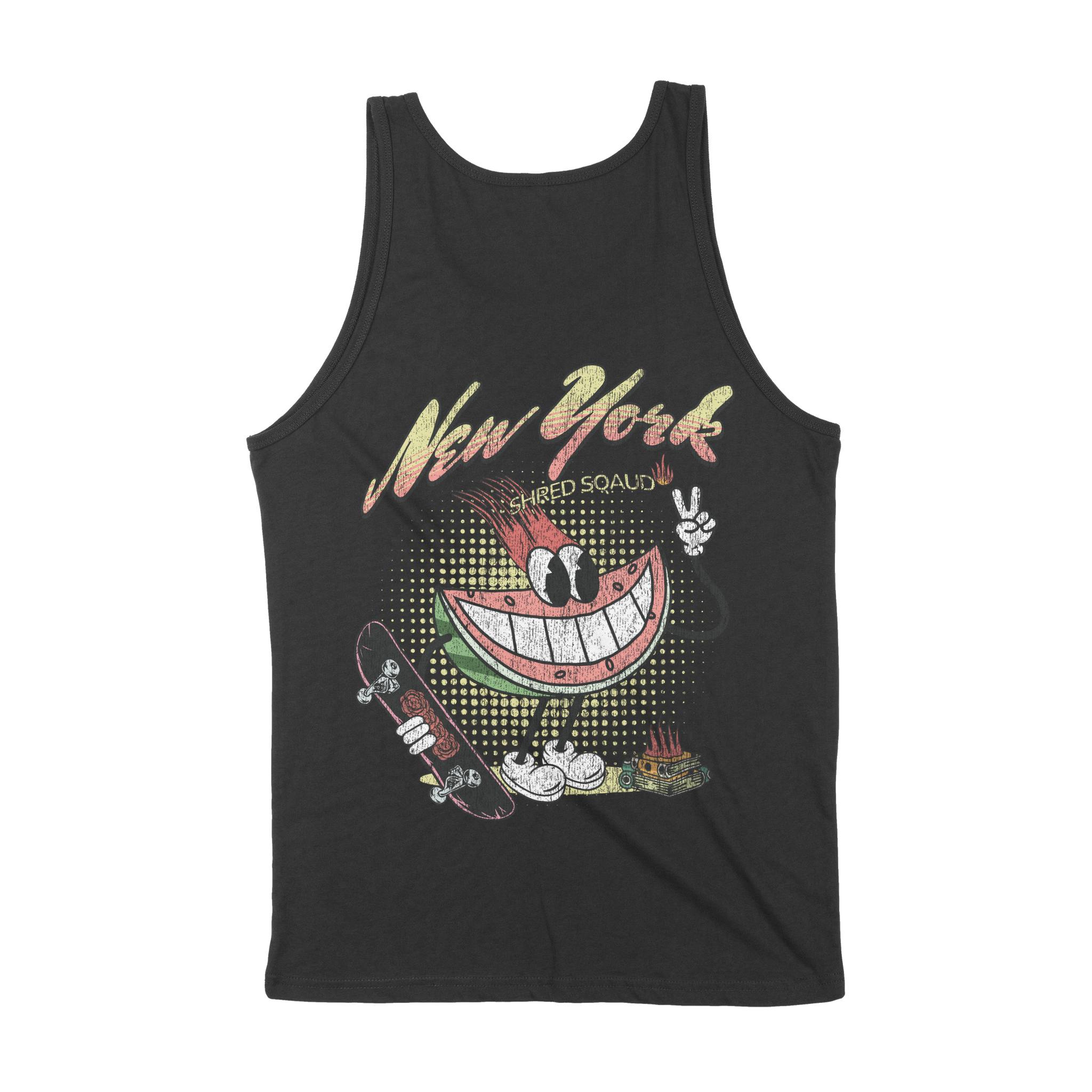 New York Tank Top in Black - back view