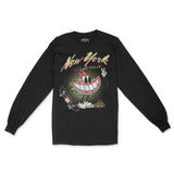 New York Longsleeve in Black - front view