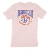 Austin Mushroom Society T-Shirt Soft Pink back