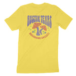 Austin Mushroom Society T-Shirt Yellow back