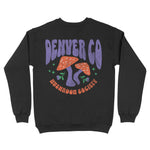 Denver Crewneck in Black - back view