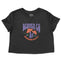 Denver Cropped Tee in Black - front view
