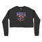 Denver Cropped Crew in Black - front view