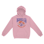 Denver Mushroom Society Hoodie Light Pink front