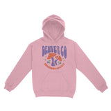 Denver Mushroom Society Hoodie Light Pink front