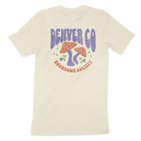 Denver Mushroom Society T-Shirt Natural back