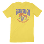 Denver Mushroom Society T-Shirt Yellow back