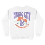 Miami Crewneck in White - back view