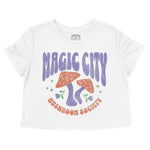 Miami Mushroom Society Cropped Tee White front