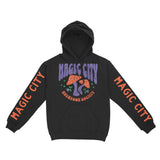 Miami Hoodie in Black - front-sleeves view
