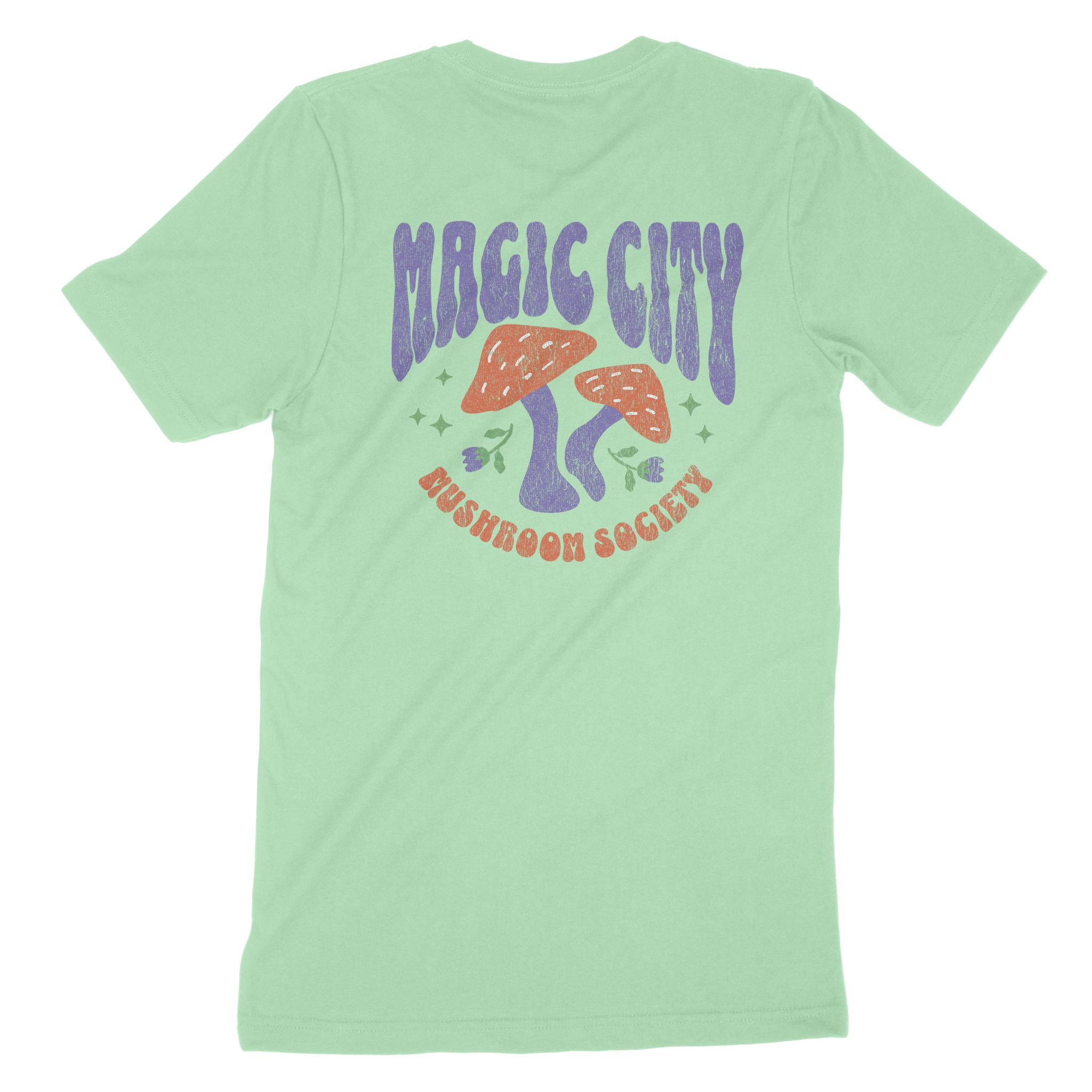 Miami Mushroom Society T-Shirt Mint back