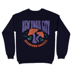 New York Mushroom Society Crewneck Navy back