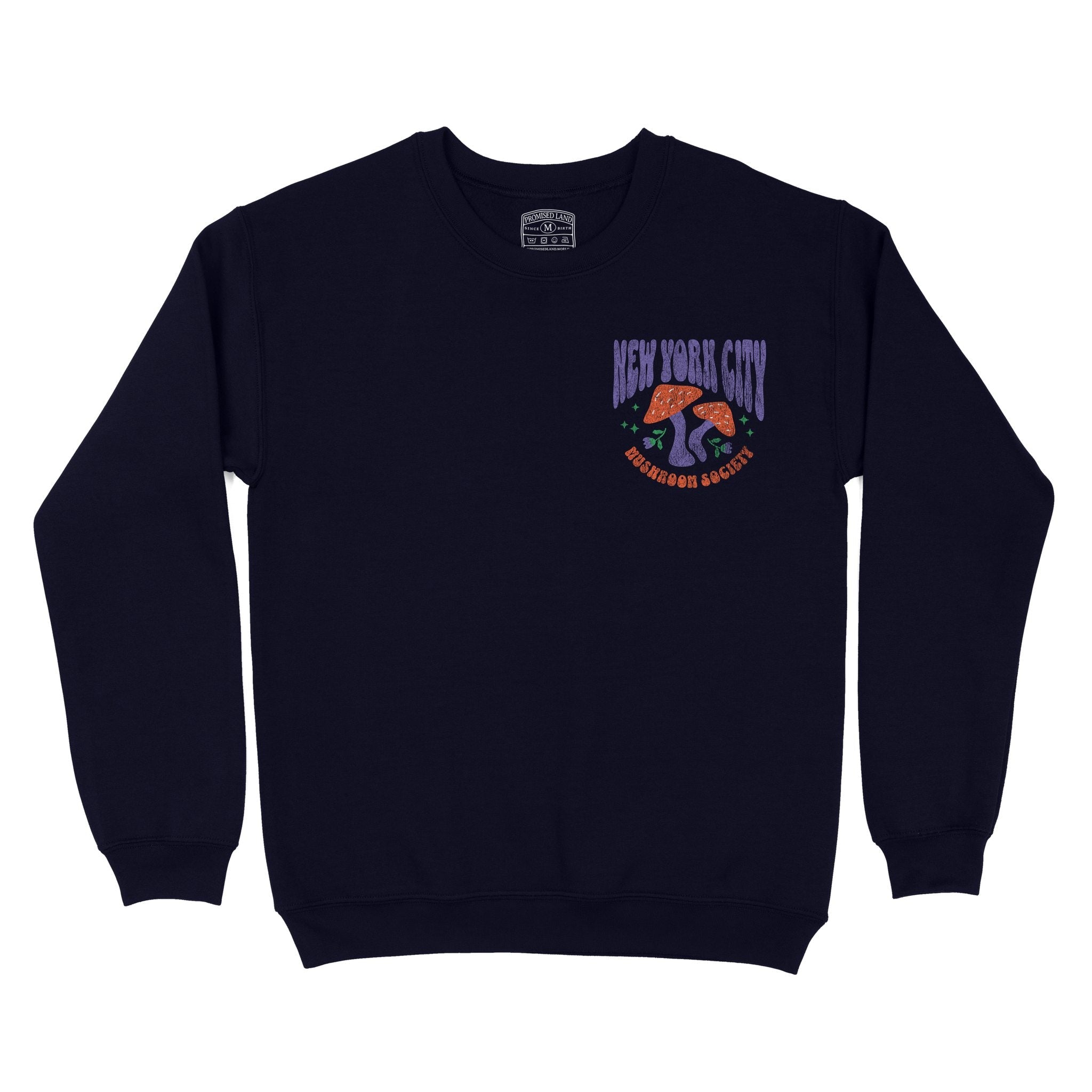 New York Mushroom Society Crewneck Navy front