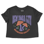New York Mushroom Society Cropped Tee Black front