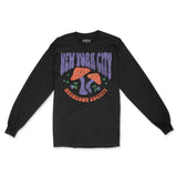 New York Longsleeve in Black - front view
