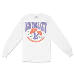 New York Longsleeve in White - front view