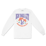 New York Longsleeve in White - front view