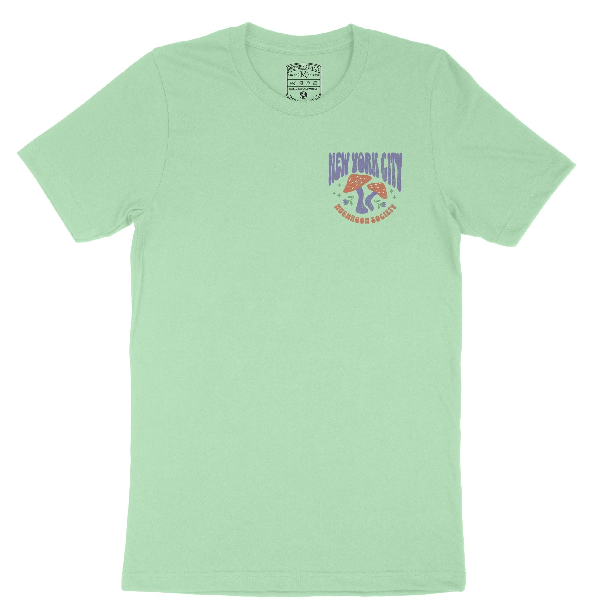 New York Mushroom Society T-Shirt Mint front