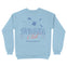 Denver Crewneck in Light Blue - back view