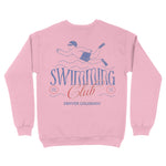 Denver Swimming Club Crewneck Light Pink back