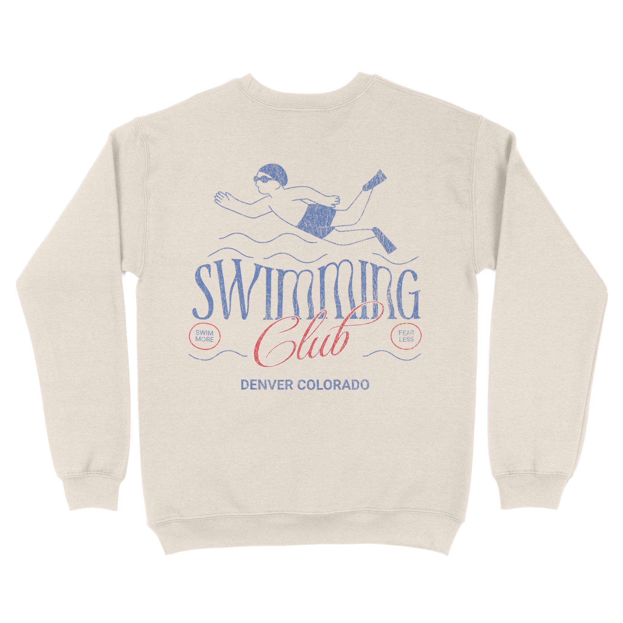 Denver Crewneck in Natural - back view