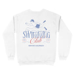 Denver Crewneck in White - back view