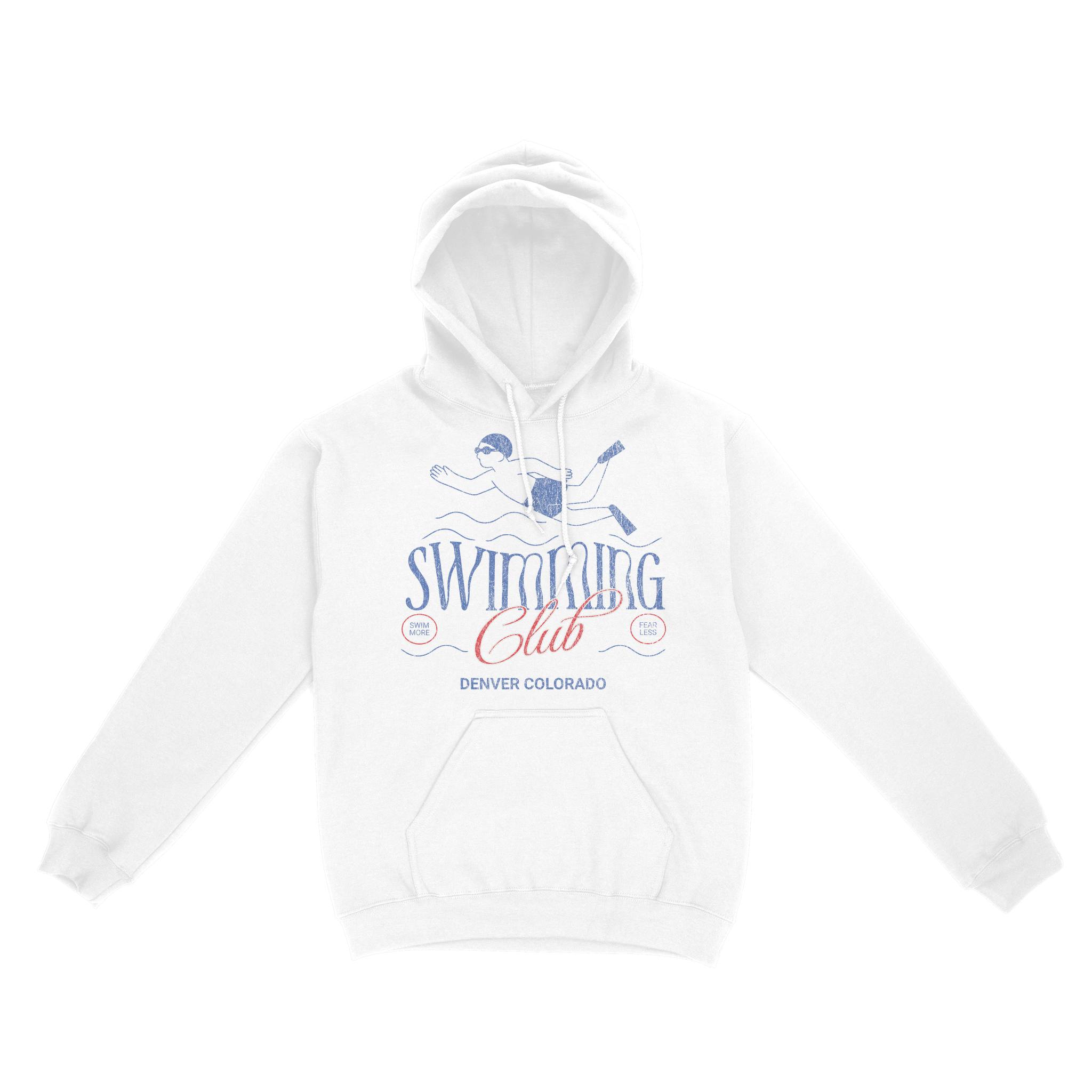 Denver Hoodie in White - front view