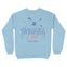 Miami Crewneck in Light Blue - back view
