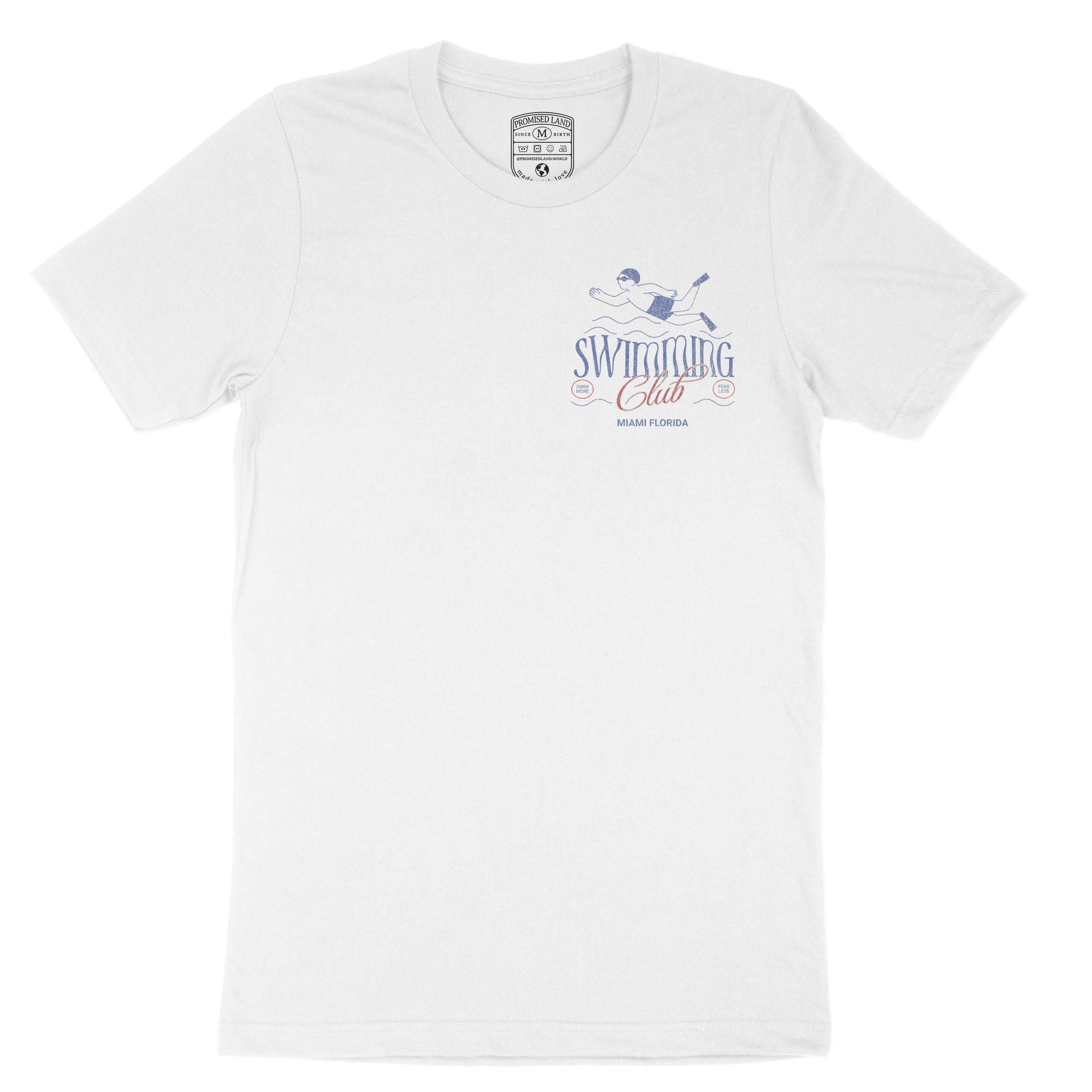 Miami Swimming Club T-Shirt White front