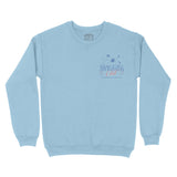 New York Crewneck in Light Blue - front view