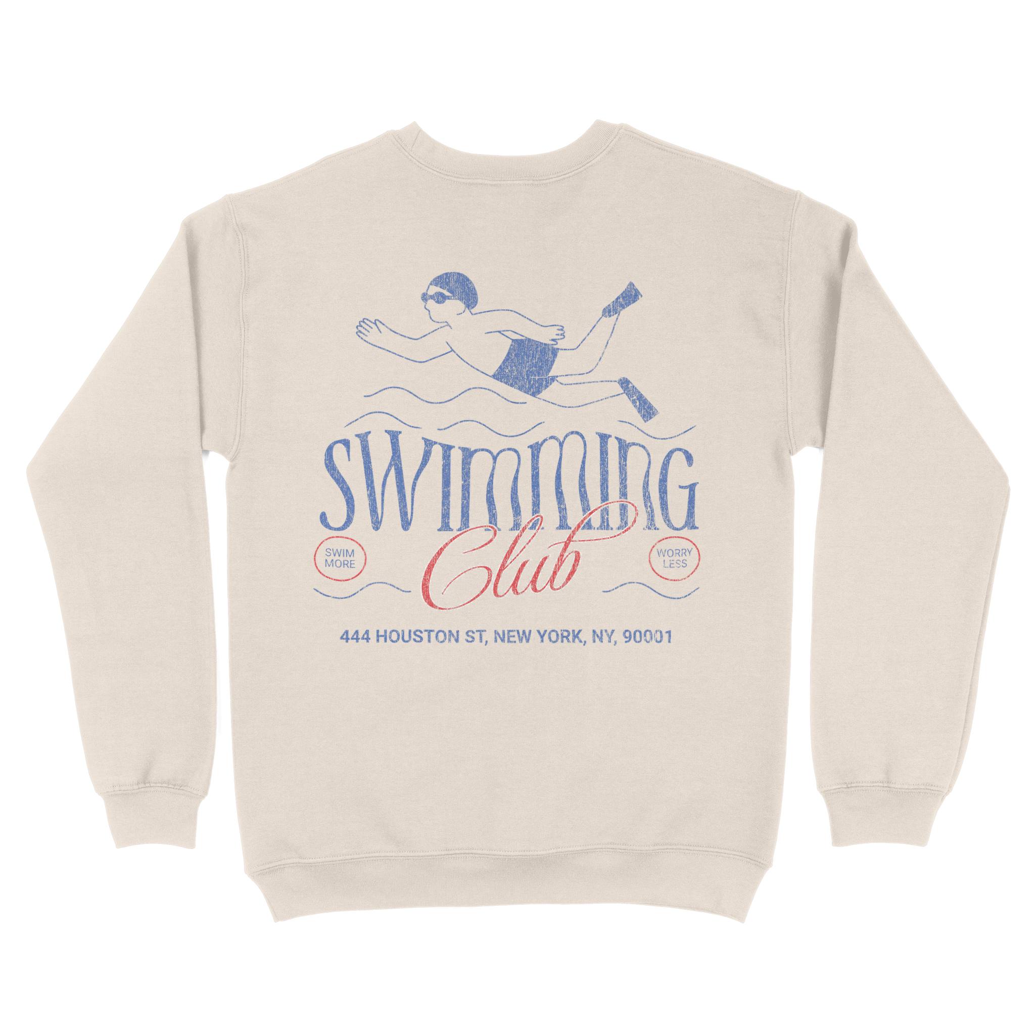 New York Crewneck in Natural - back view