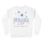 New York Crewneck in White - back view