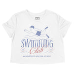New York Swimming Club Cropped Tee White front