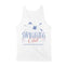 New York Tank Top in White - back view