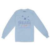 New York Swimming Club Longsleeve in Light Blue - front view