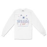 New York Swimming Club Longsleeve in White - front view