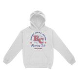 Miami Retro Runner Hoodie White front
