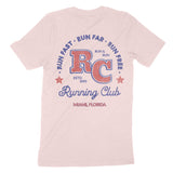 Miami Retro Runner T-Shirt Soft Pink back