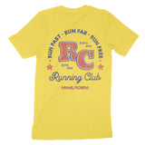 Miami Retro Runner T-Shirt Yellow back