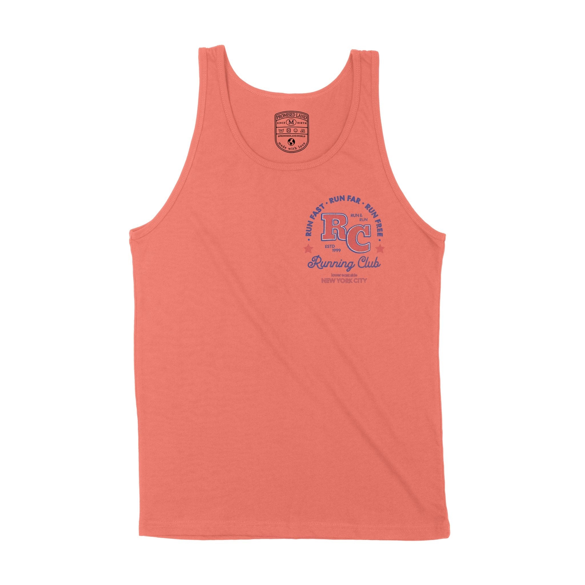 New York Retro Runner Tank Top Mauve front