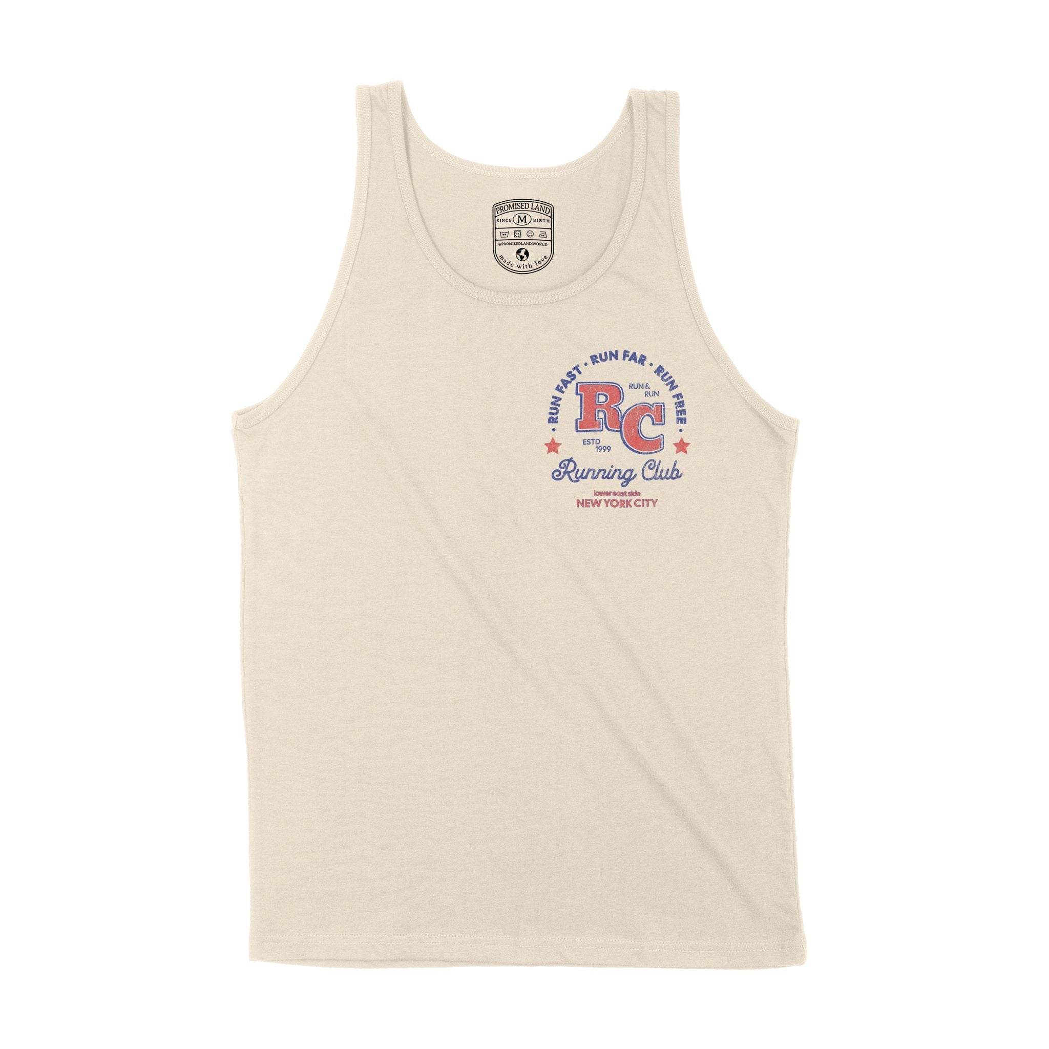 New York Retro Runner Tank Top Natural front