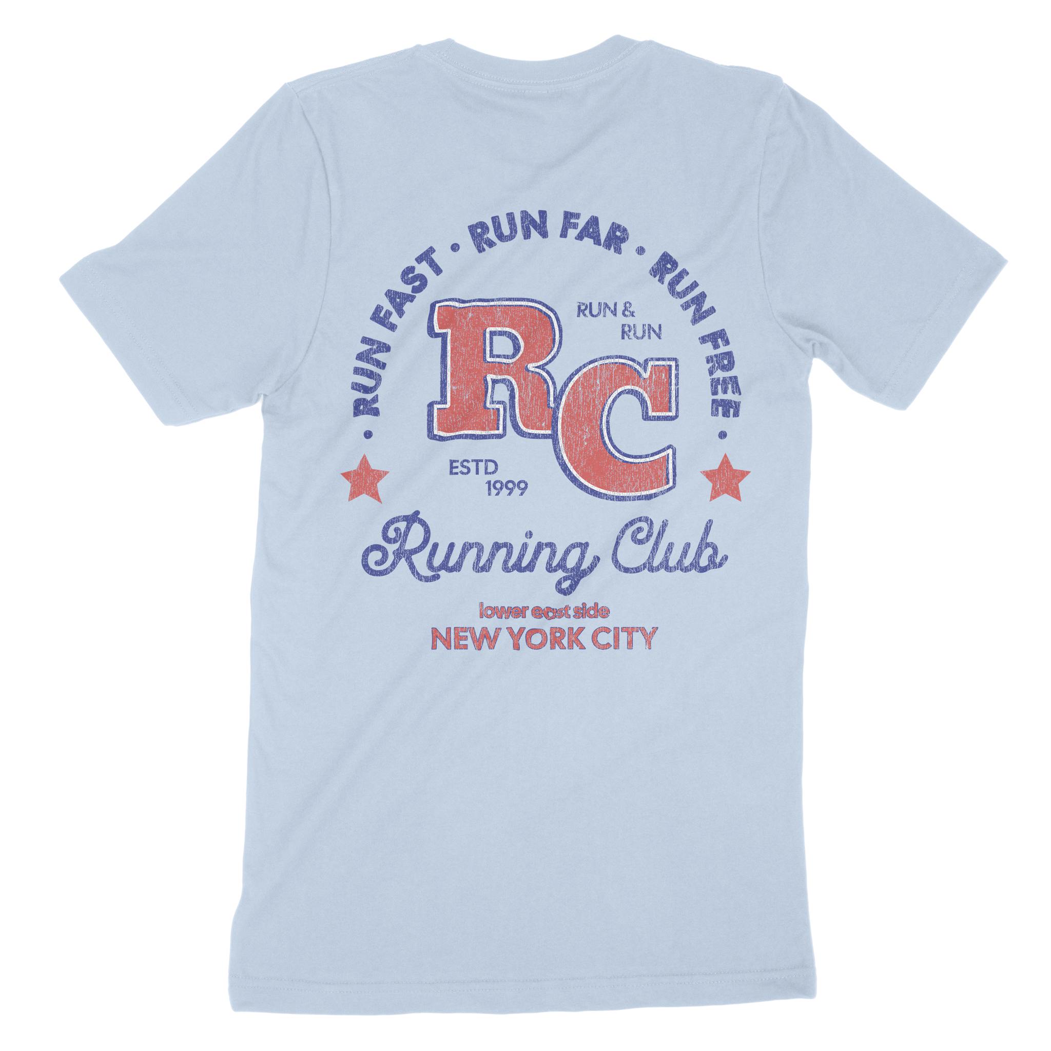 New York Retro Runner T-Shirt Baby_Blue back