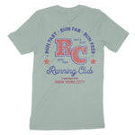 New York Retro Runner T-Shirt Dusty_Blue back