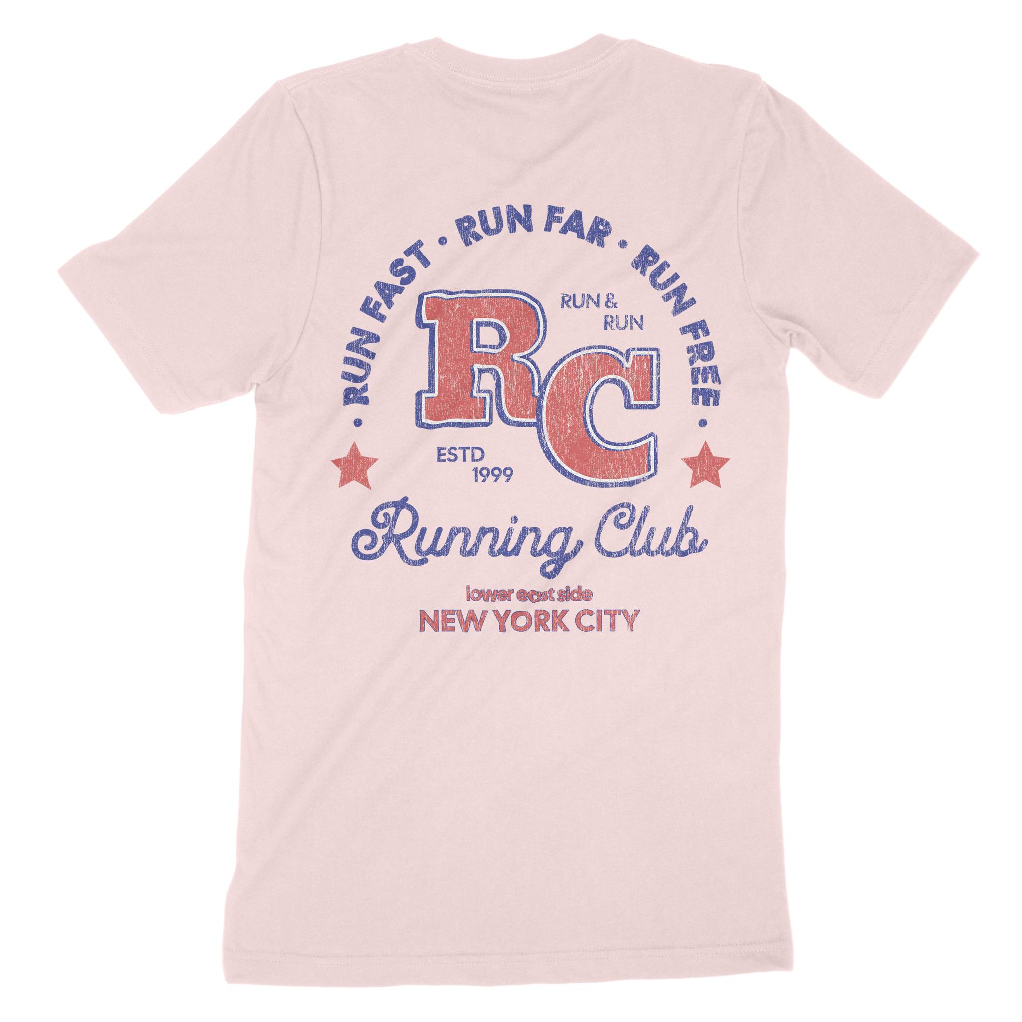 New York Retro Runner T-Shirt Soft_Pink back