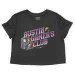 Austin Gamer S Club Cropped Tee Black front