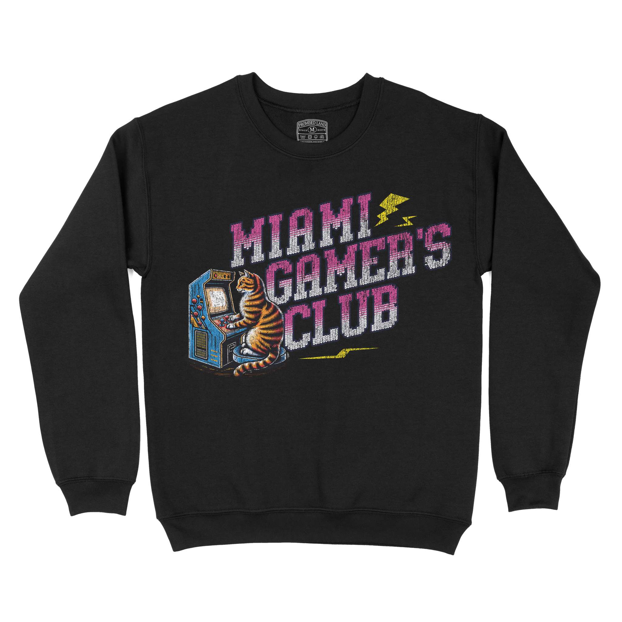 Miami Gamer S Club Crewneck Black front