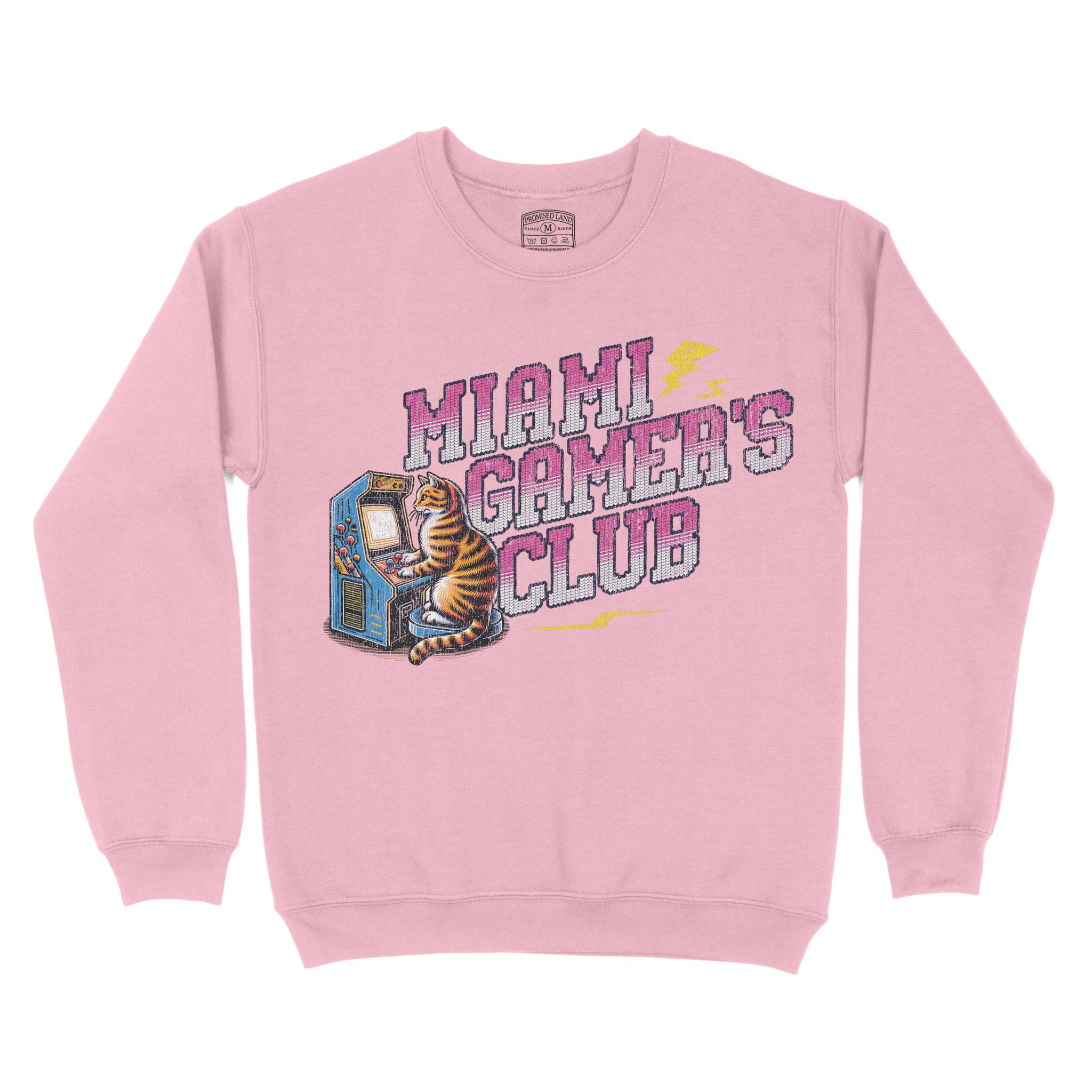 Miami Gamer S Club Crewneck Light Pink front