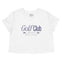 Denver Cropped Tee in White - front view
