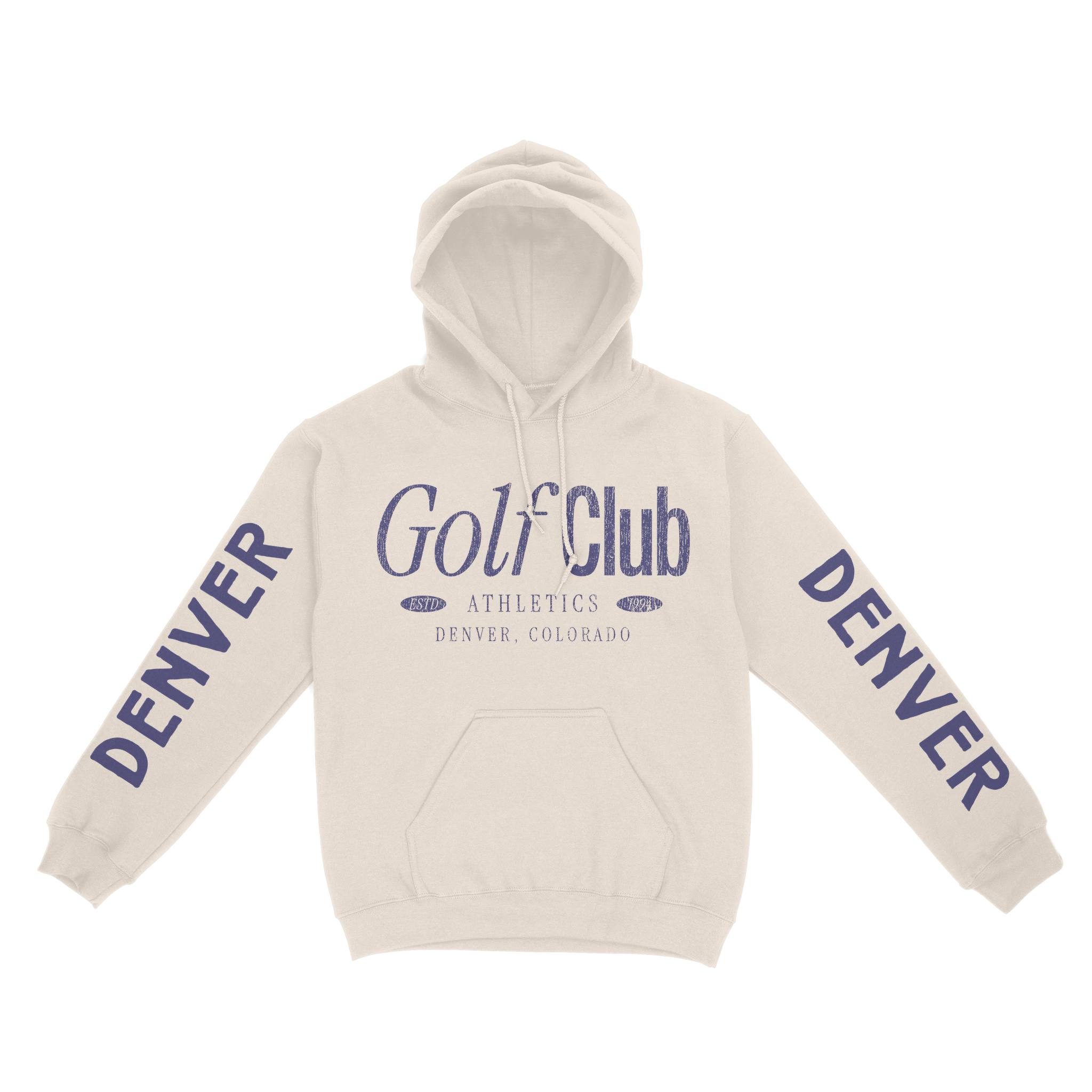 Denver Hoodie in Natural - front-sleeves view